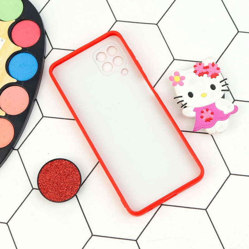 قاب شاینی Swarovski محافظ لنزدار + پاپ سوکت Samsung Galaxy A22 4G