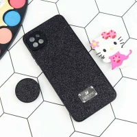 قاب شاینی Swarovski محافظ لنزدار + پاپ سوکت Samsung Galaxy A22 5G