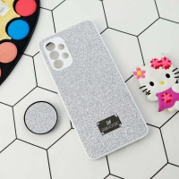 قاب شاینی Swarovski محافظ لنزدار + پاپ سوکت Samsung Galaxy A32 4G