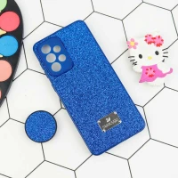 قاب شاینی Swarovski محافظ لنزدار + پاپ سوکت Samsung Galaxy A33 5G