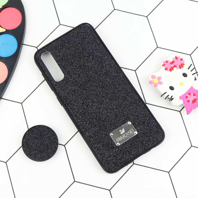قاب شاینی Swarovski + پاپ سوکت Samsung Galaxy A50