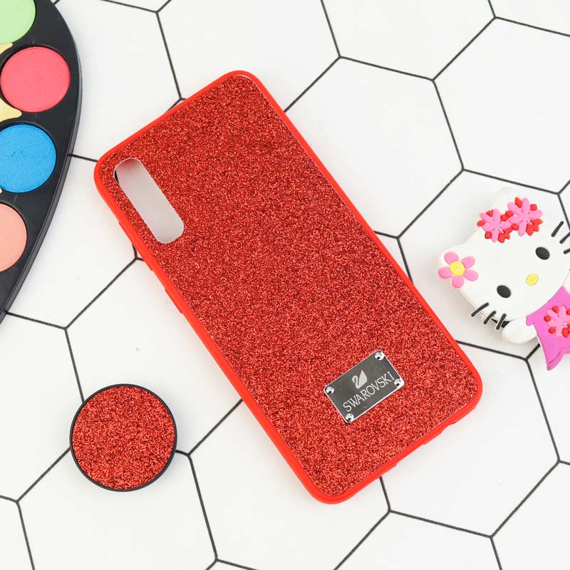 قاب شاینی Swarovski + پاپ سوکت Samsung Galaxy A50