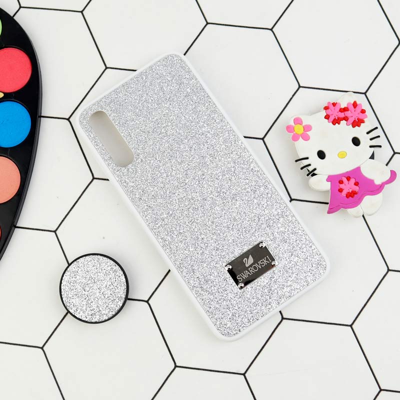 قاب شاینی Swarovski + پاپ سوکت Samsung Galaxy A50