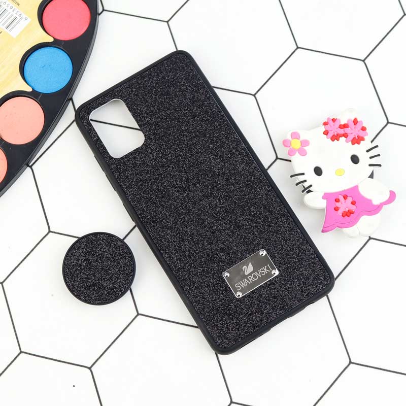 قاب شاینی Swarovski + پاپ سوکت Samsung Galaxy A51