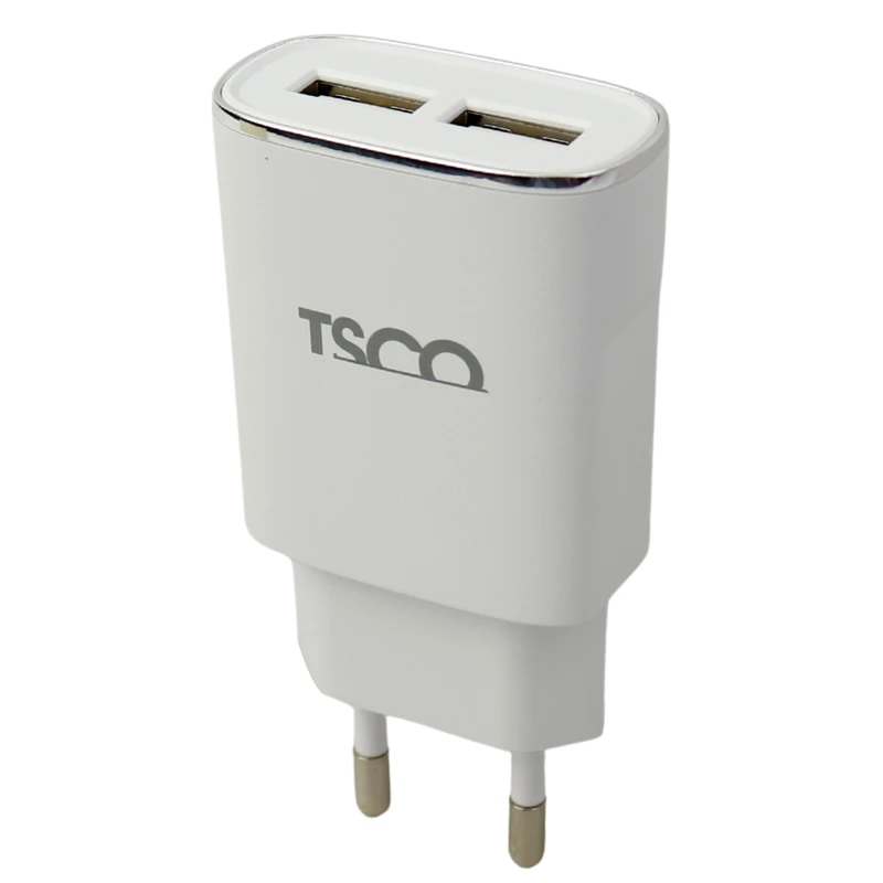 شارژر دیواری TSCO TTC57 2Port 2.4A 12W + کابل تایپ سی