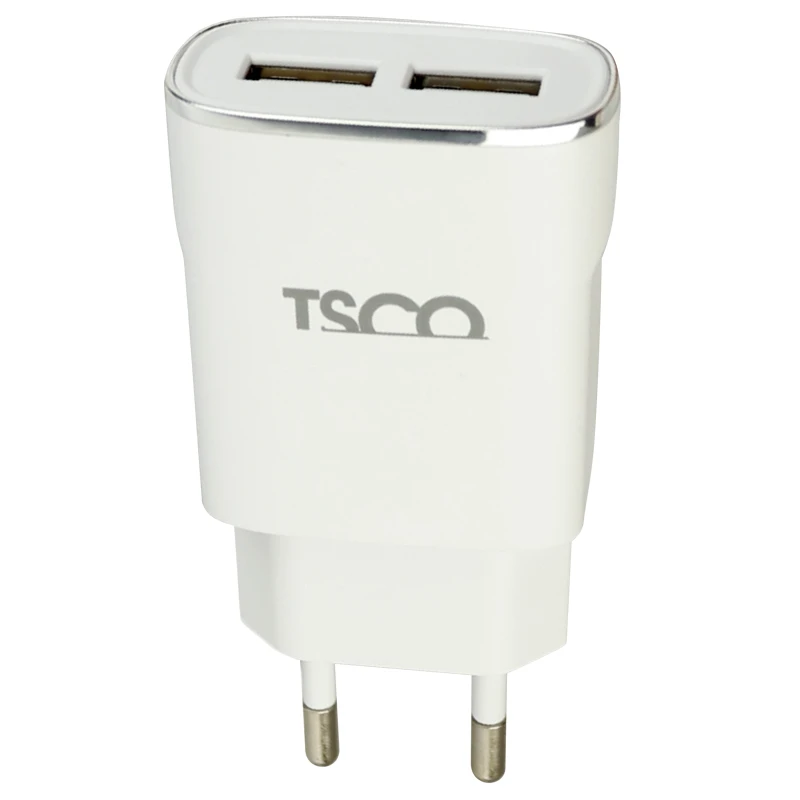 شارژر دیواری TSCO TTC57 2Port 2.4A 12W + کابل تایپ سی