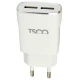 شارژر دیواری TSCO TTC57 2Port 2.4A 12W + کابل تایپ سی