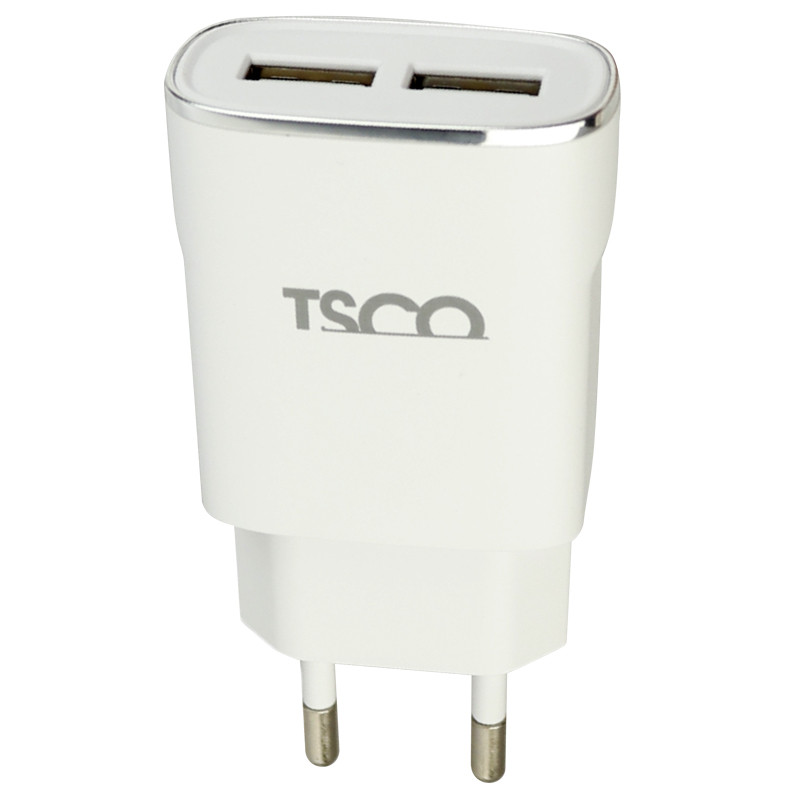 شارژر دیواری TSCO TTC57 2Port 2.4A 12W + کابل تایپ سی