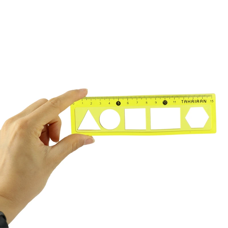 خط کش شابلون دار ژله ای Tahriran 15cm