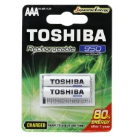 باتری دوتایی نیم قلمی شارژی Toshiba TNH-03GAE BP-2C AAA 950mAh