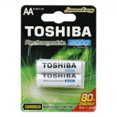باتری دوتایی قلمی شارژی Toshiba TNH-6GME BP-2C AA 2000mAh