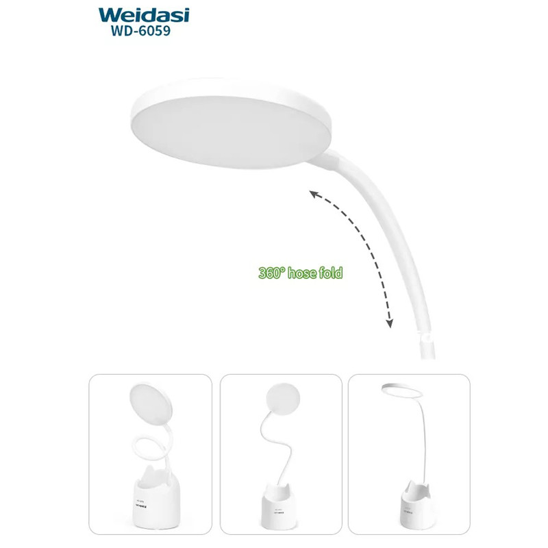 چراغ مطالعه شارژی ویداسی Weidasi WD-6059
