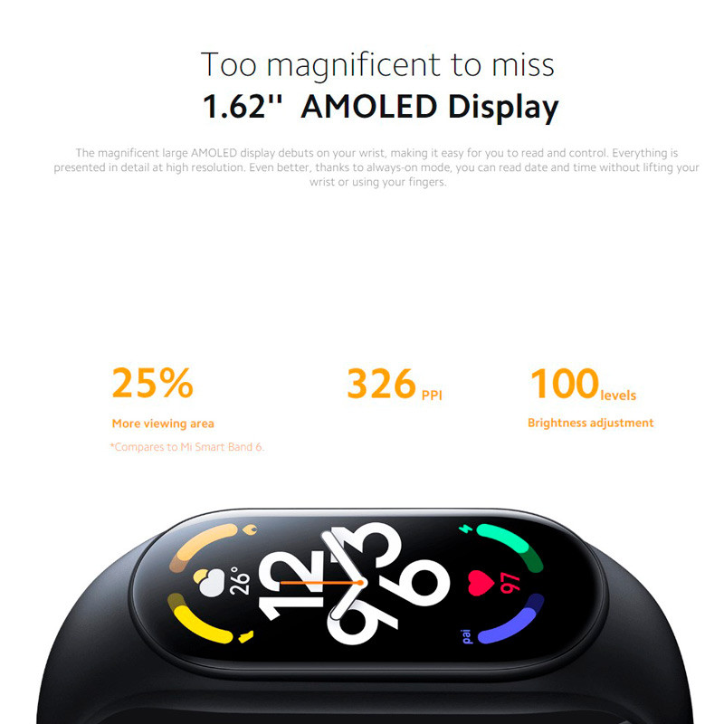 دستبند سلامتی شیائومی Xiaomi Mi Band 7 M2129B1 گلوبال