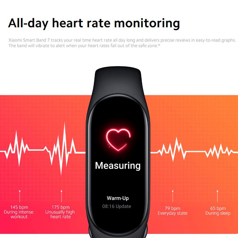 دستبند سلامتی شیائومی Xiaomi Mi Band 7 M2129B1 گلوبال