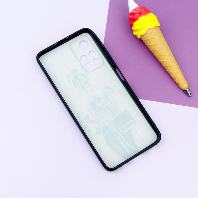 قاب فانتزی طرحدار دخترانه محافظ لنزدار + پاپ سوکت Xiaomi Poco M4 Pro 5G سری R
