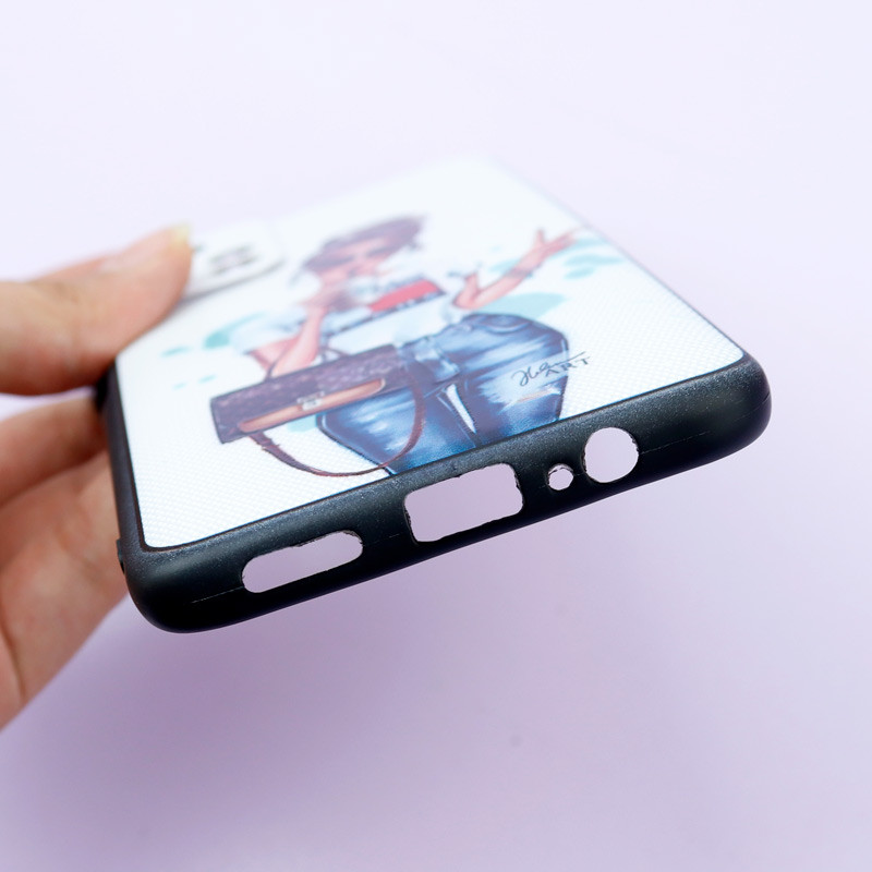 قاب فانتزی طرحدار دخترانه محافظ لنزدار + پاپ سوکت Xiaomi Poco M4 Pro 5G سری R