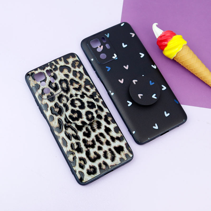 قاب فانتزی طرحدار دخترانه محافظ لنزدار + پاپ سوکت Xiaomi Poco X3 GT سری R
