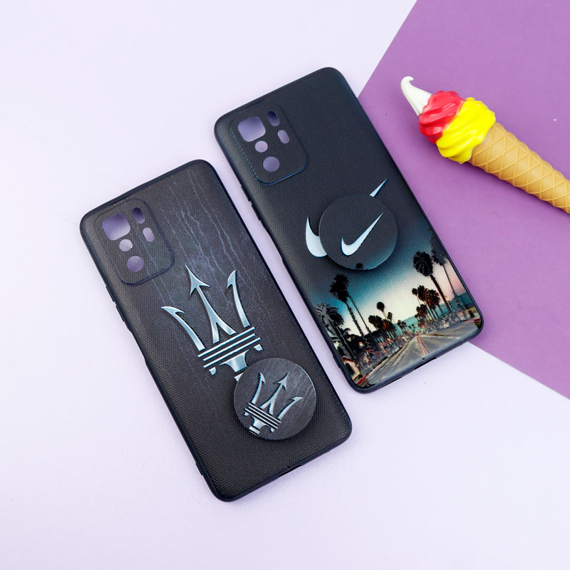 قاب فانتزی طرحدار پسرانه محافظ لنزدار + پاپ سوکت Xiaomi Poco X3 GT سری R