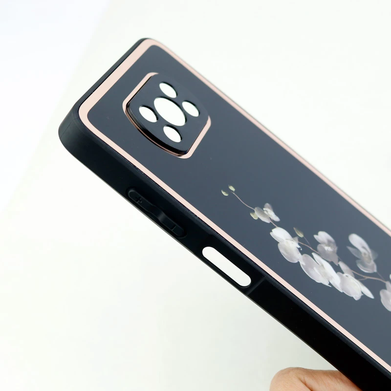 قاب محافظ لنزدار پشت گلسی طرحدار Xiaomi Poco X3 سری A