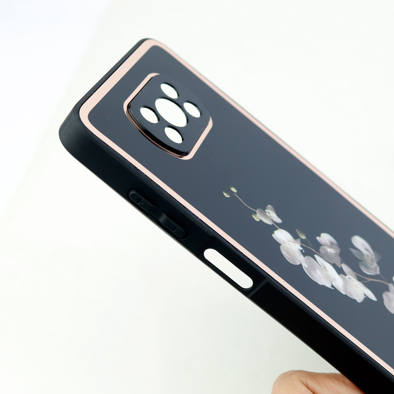 قاب محافظ لنزدار پشت گلسی طرحدار Xiaomi Poco X3 سری A