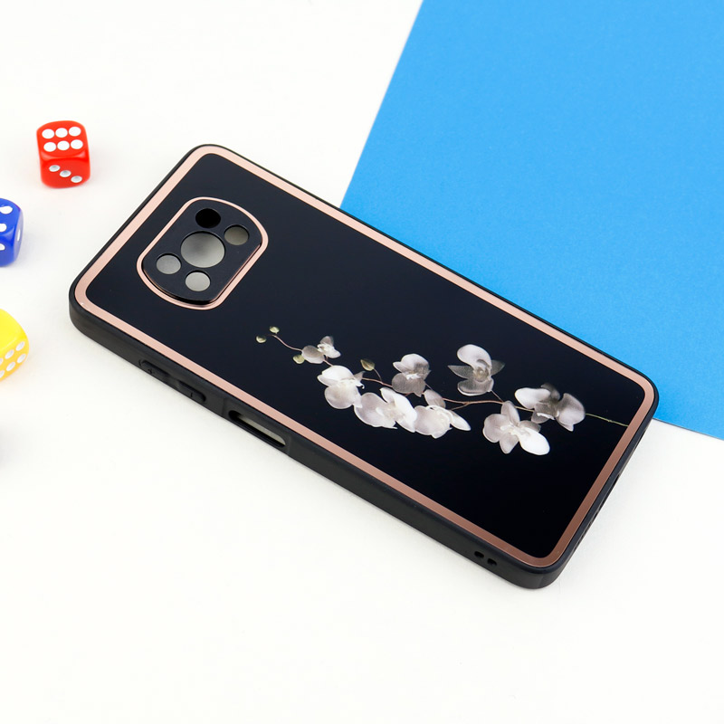 قاب محافظ لنزدار پشت گلسی طرحدار Xiaomi Poco X3 سری A