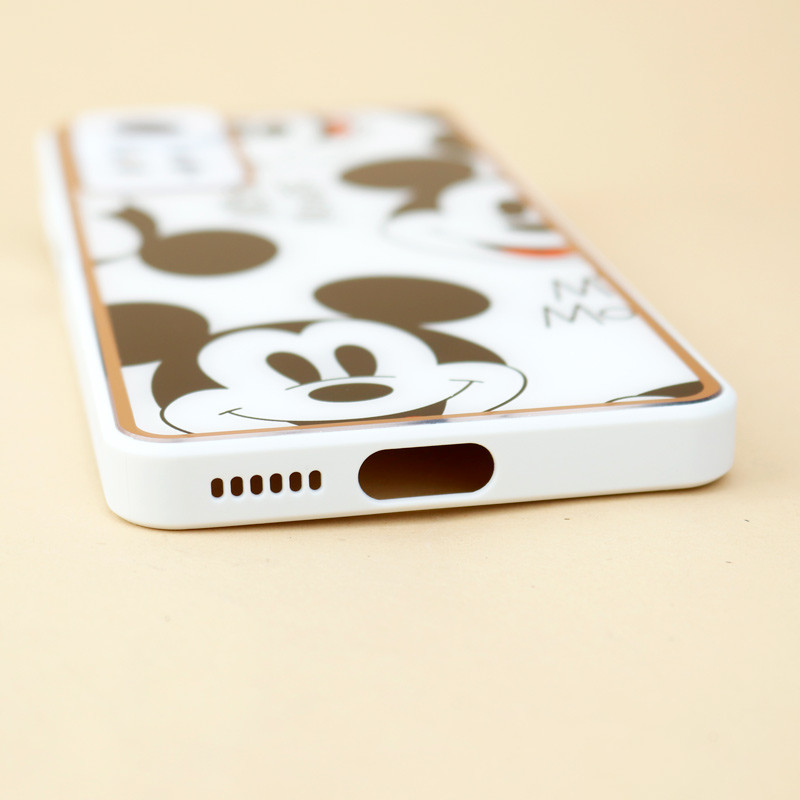قاب محافظ لنزدار پشت گلسی طلاکوب + پاپ سوکت Xiaomi Redmi Note 11 Pro