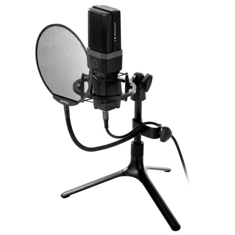 میکروفون کندانسور و پایه لرزشگیر Yanmai Micpro X1 + پاپ فیلتر