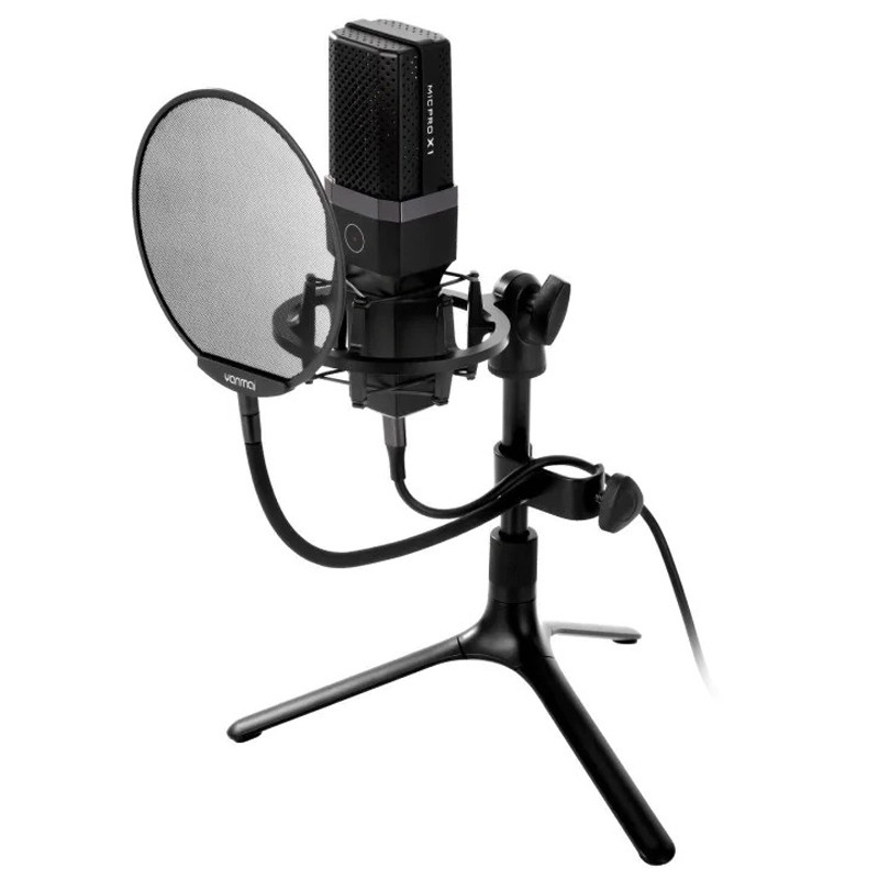 میکروفون کندانسور و پایه لرزشگیر Yanmai Micpro X1 + پاپ فیلتر