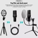میکروفون کندانسور و پایه لرزشگیر Yanmai Micpro X1 + پاپ فیلتر