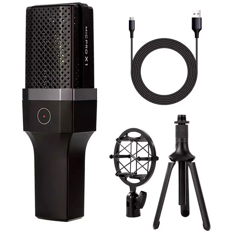 میکروفون کندانسور و پایه لرزشگیر Yanmai Micpro X1 + پاپ فیلتر