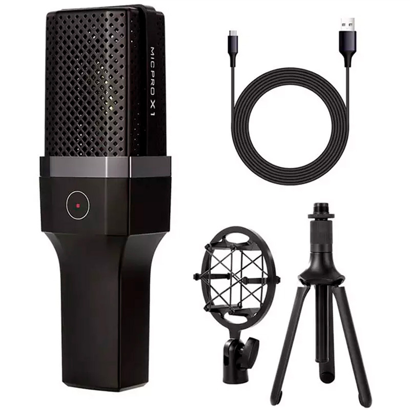 میکروفون کندانسور و پایه لرزشگیر Yanmai Micpro X1 + پاپ فیلتر