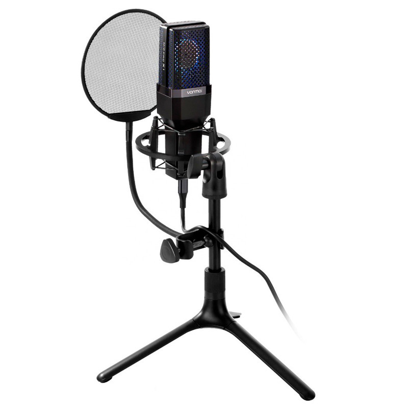 میکروفون کندانسور و پایه لرزشگیر Yanmai Micpro X1 + پاپ فیلتر