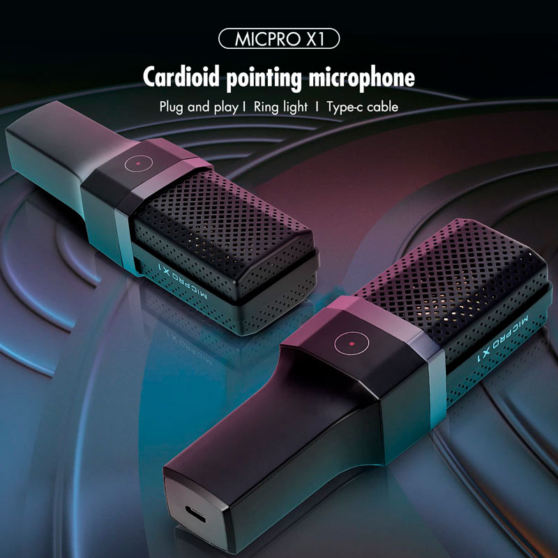میکروفون کندانسور و پایه لرزشگیر Yanmai Micpro X1 + پاپ فیلتر