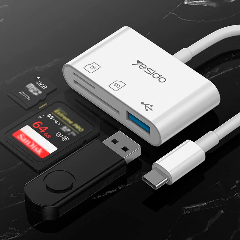 رم ریدر Yesido GS16 USB3.0 OTG Type-C