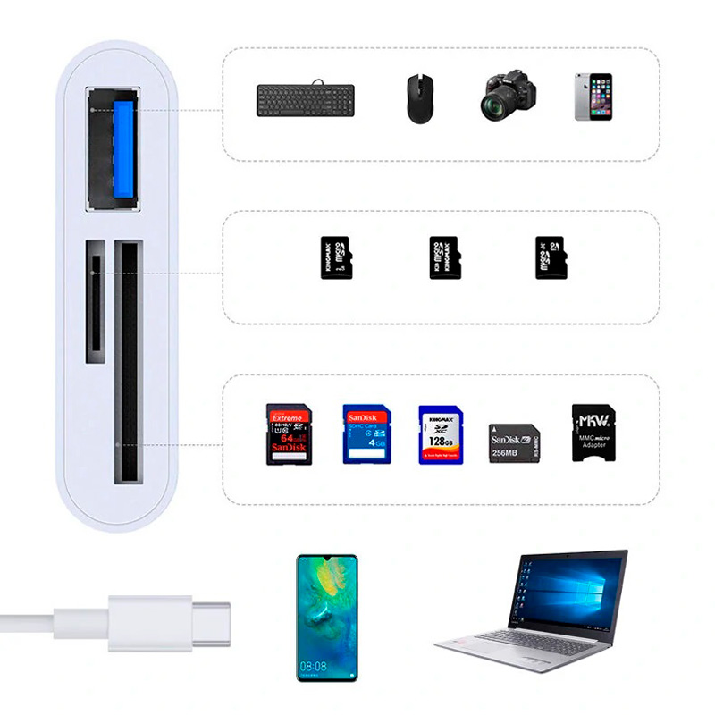 رم ریدر Yesido GS16 USB3.0 OTG Type-C