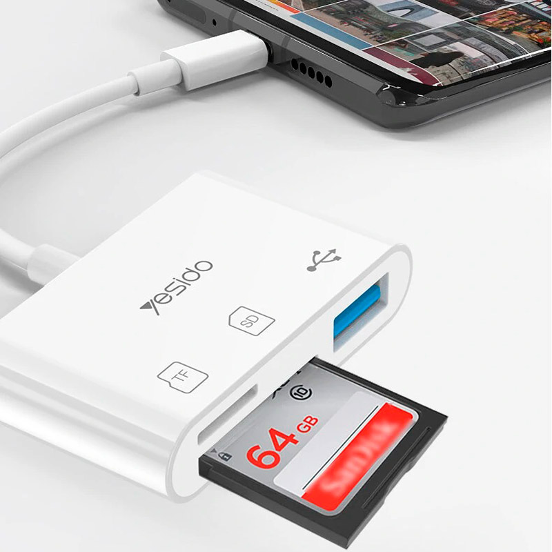 رم ریدر Yesido GS16 USB3.0 OTG Type-C