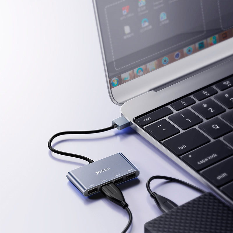 هاب 4 پورت USB2.0 یسیدو HB12