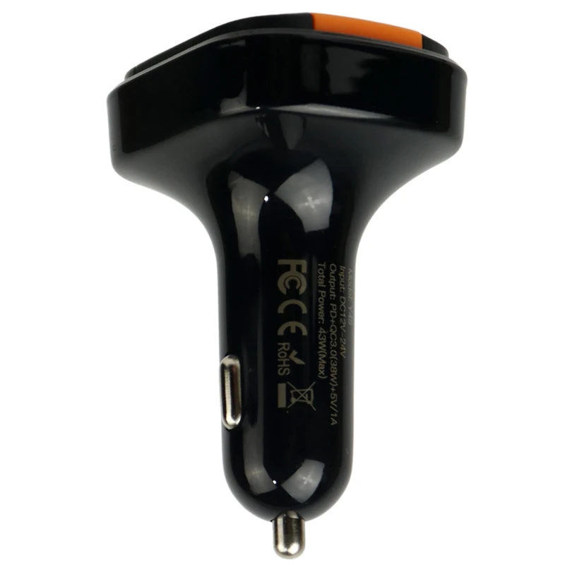 شارژر فندکی + FM Player بلوتوثی Yesido Y45 QC3.0 PD 43W