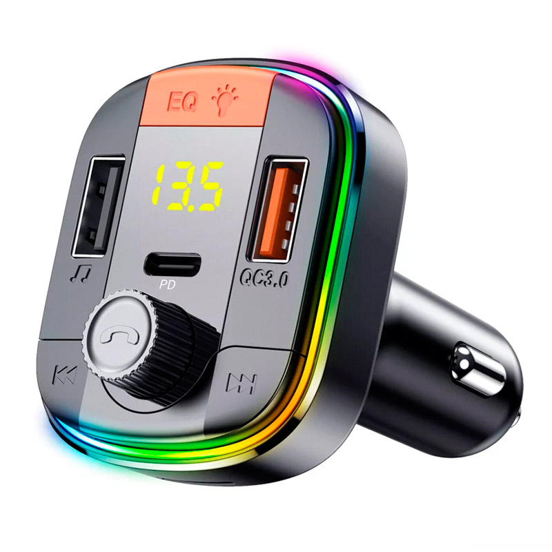 شارژر فندکی + FM Player بلوتوثی Yesido Y45 QC3.0 PD 43W