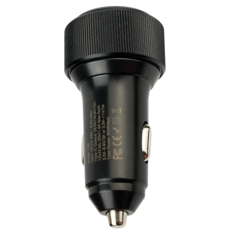 شارژر فندکی فست شارژ Yesido Y48 3A PD 60W