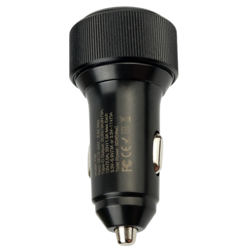 شارژر فندکی فست شارژ Yesido Y48 3A PD 60W