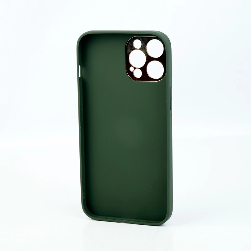 قاب چرمی My Case محافظ لنزدار iPhone 12 Pro Max یشمی