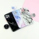 قاب ماربل طرحدار محافظ لنزدار + پاپ سوکت iPhone 12 Pro Max