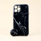 قاب ماربل طرحدار محافظ لنزدار + پاپ سوکت iPhone 12 Pro Max