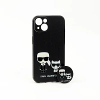 قاب فانتزی طرحدار دخترانه محافظ لنزدار + پاپ سوکت iPhone 13 سری R