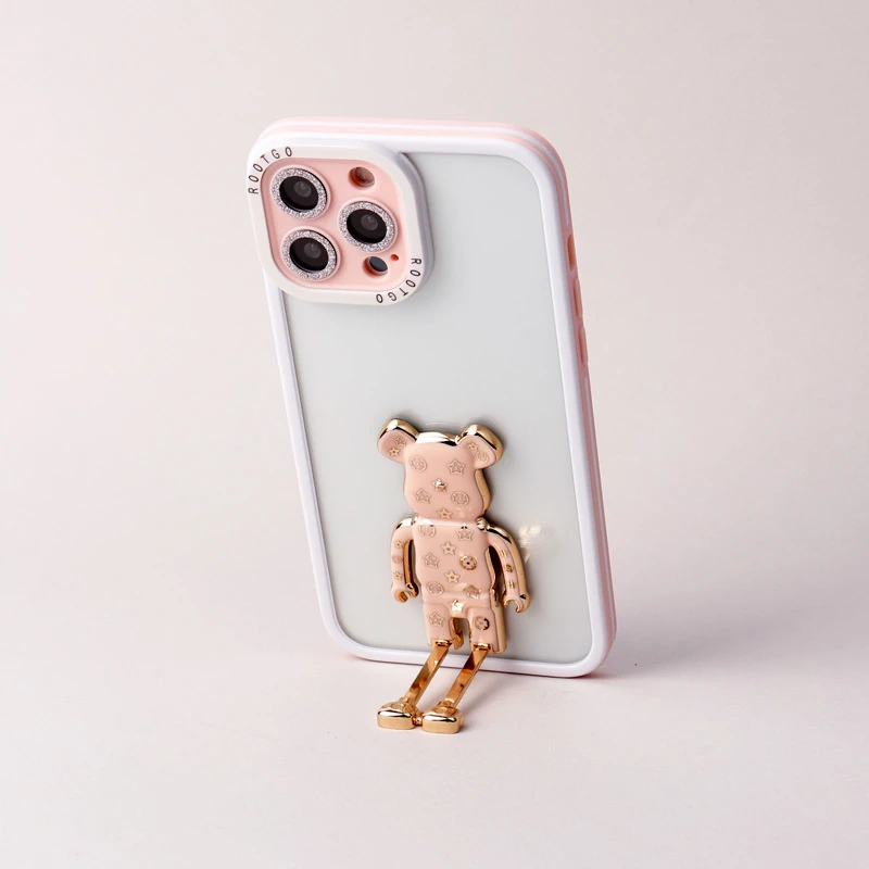 قاب شفاف LV Tedi محافظ لنزدار iPhone 13 Pro Max