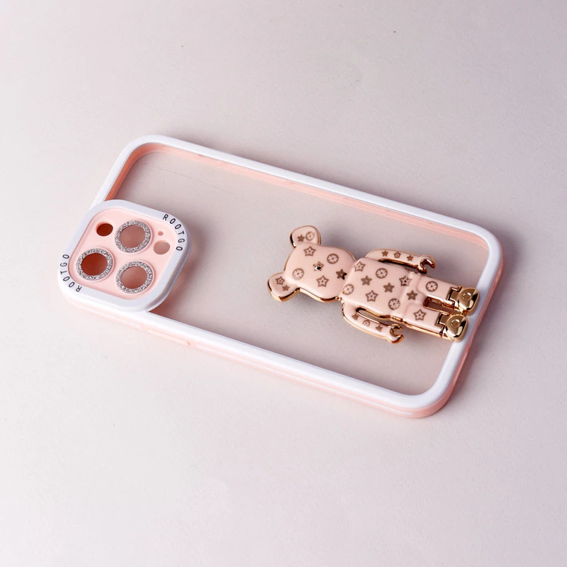 قاب شفاف LV Tedi محافظ لنزدار iPhone 13 Pro Max