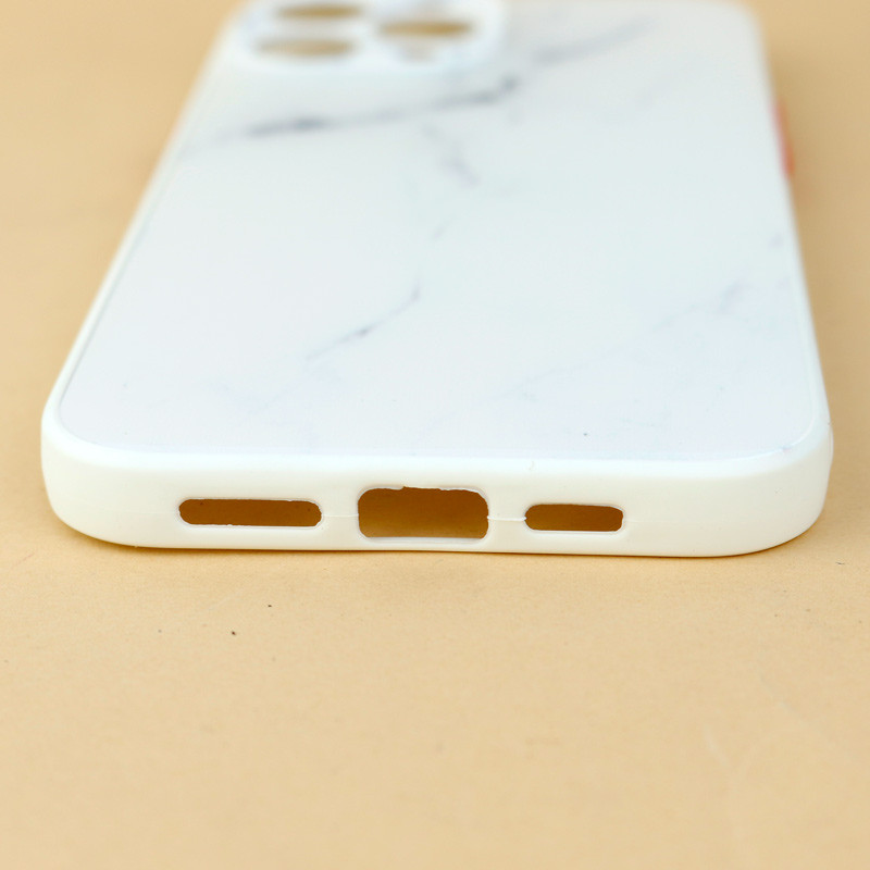 قاب ماربل طرحدار محافظ لنزدار + پاپ سوکت iPhone 13 Pro Max