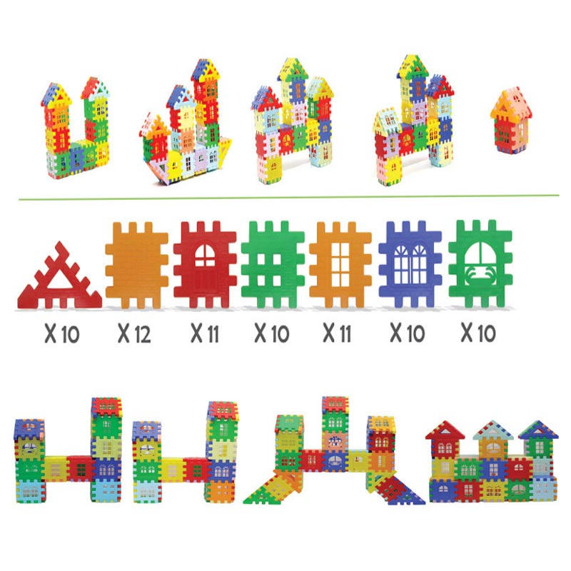 بازی فکری بلوک های سازه چین 74 تکه Arman Toys