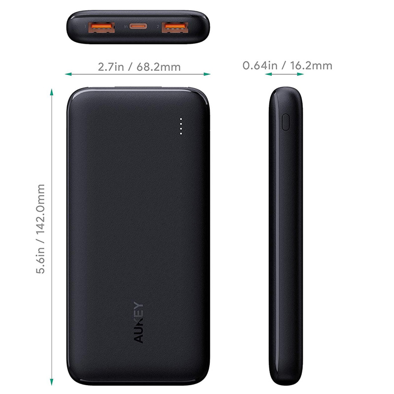 پاور بانک فست شارژ 10000 آکی Aukey PB-N73S QC3.0 PD 18W